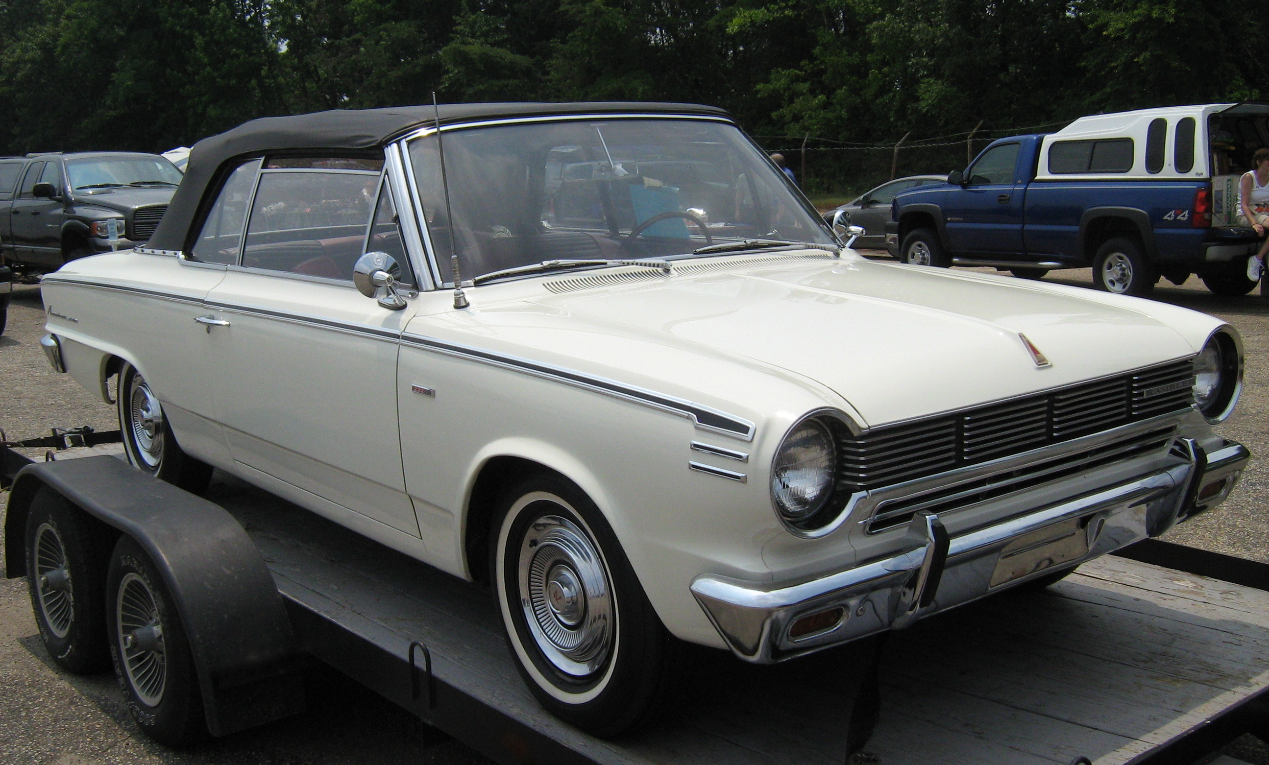 1965 Rambler American 440 convertible white mdD-1