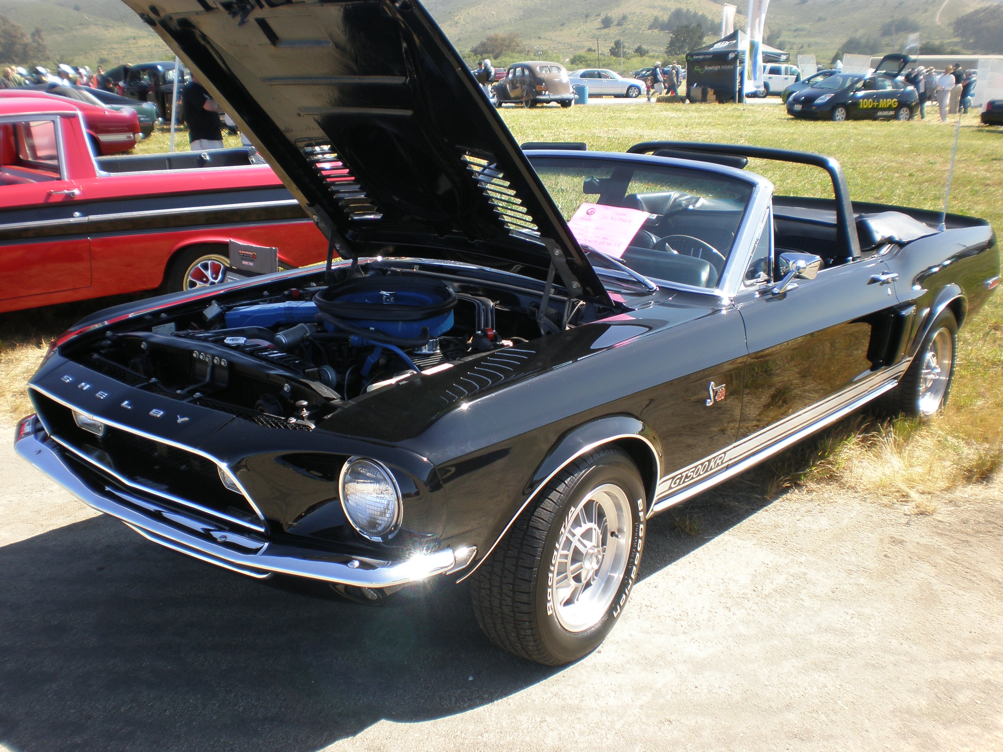 1968 black Shelby Mustang GT500KR side 2