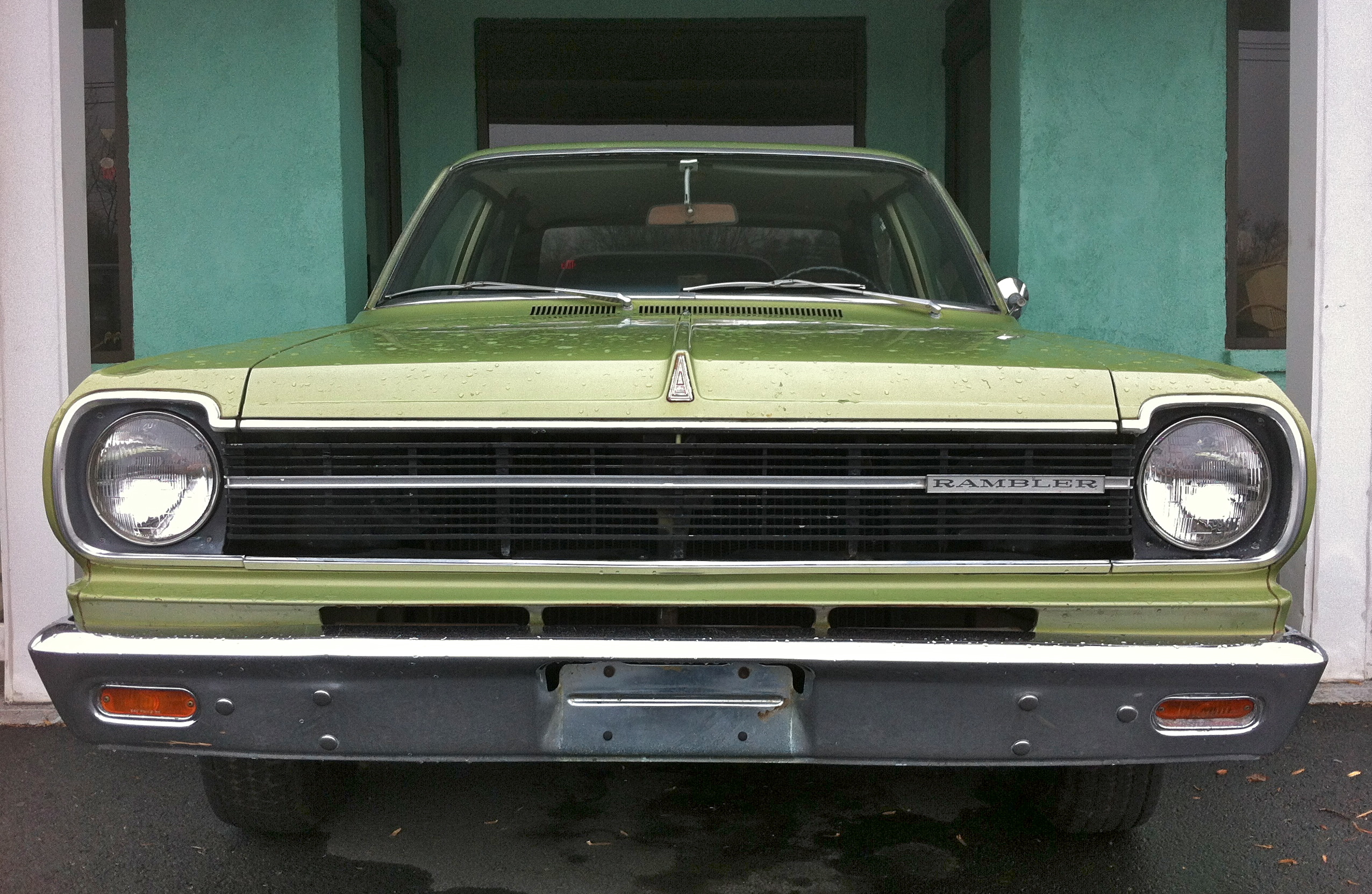 1968 Rambler American 440 4-door sedan green VA-fe