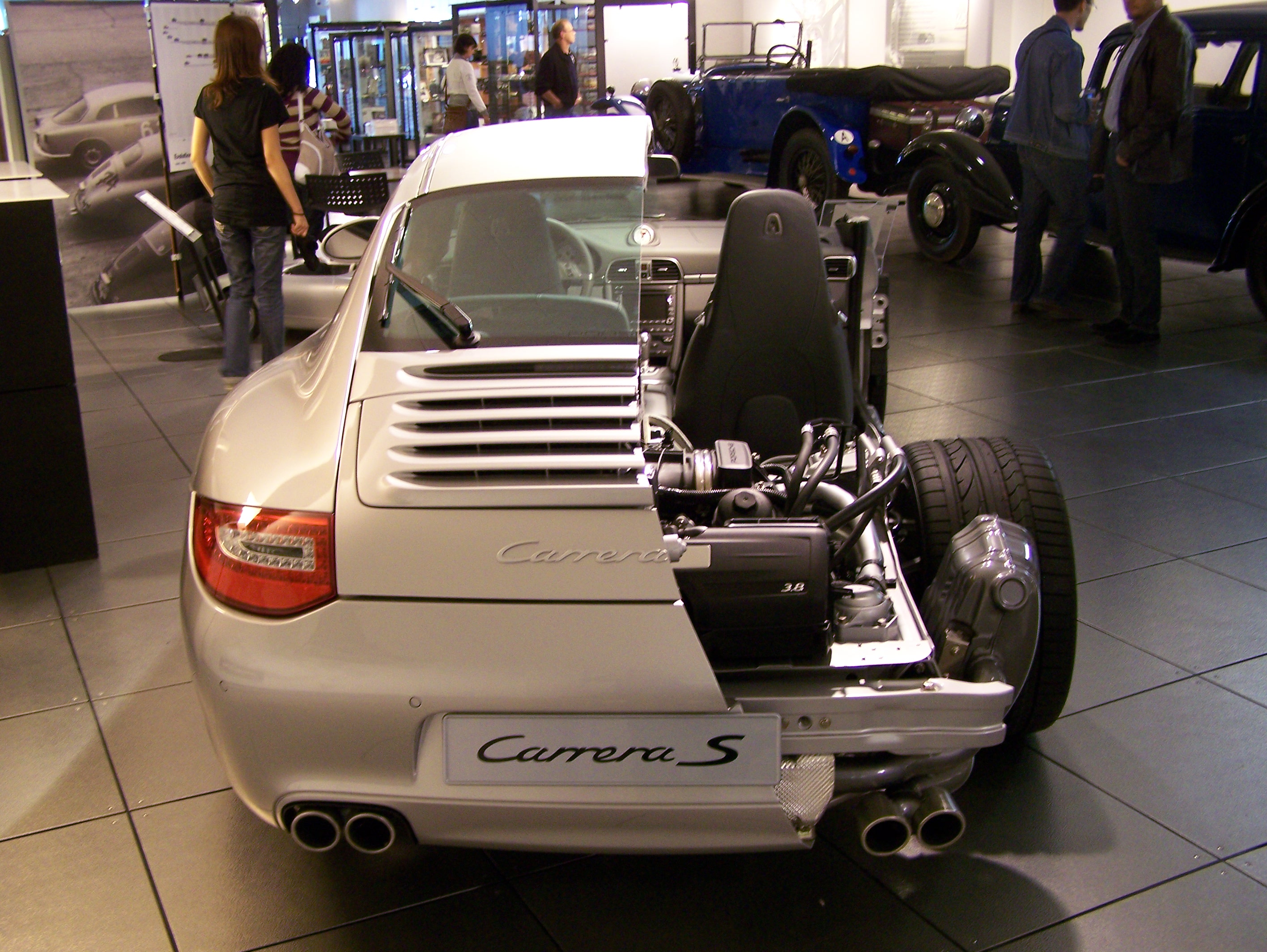 2008 Porsche 997 Carrera S cutaway