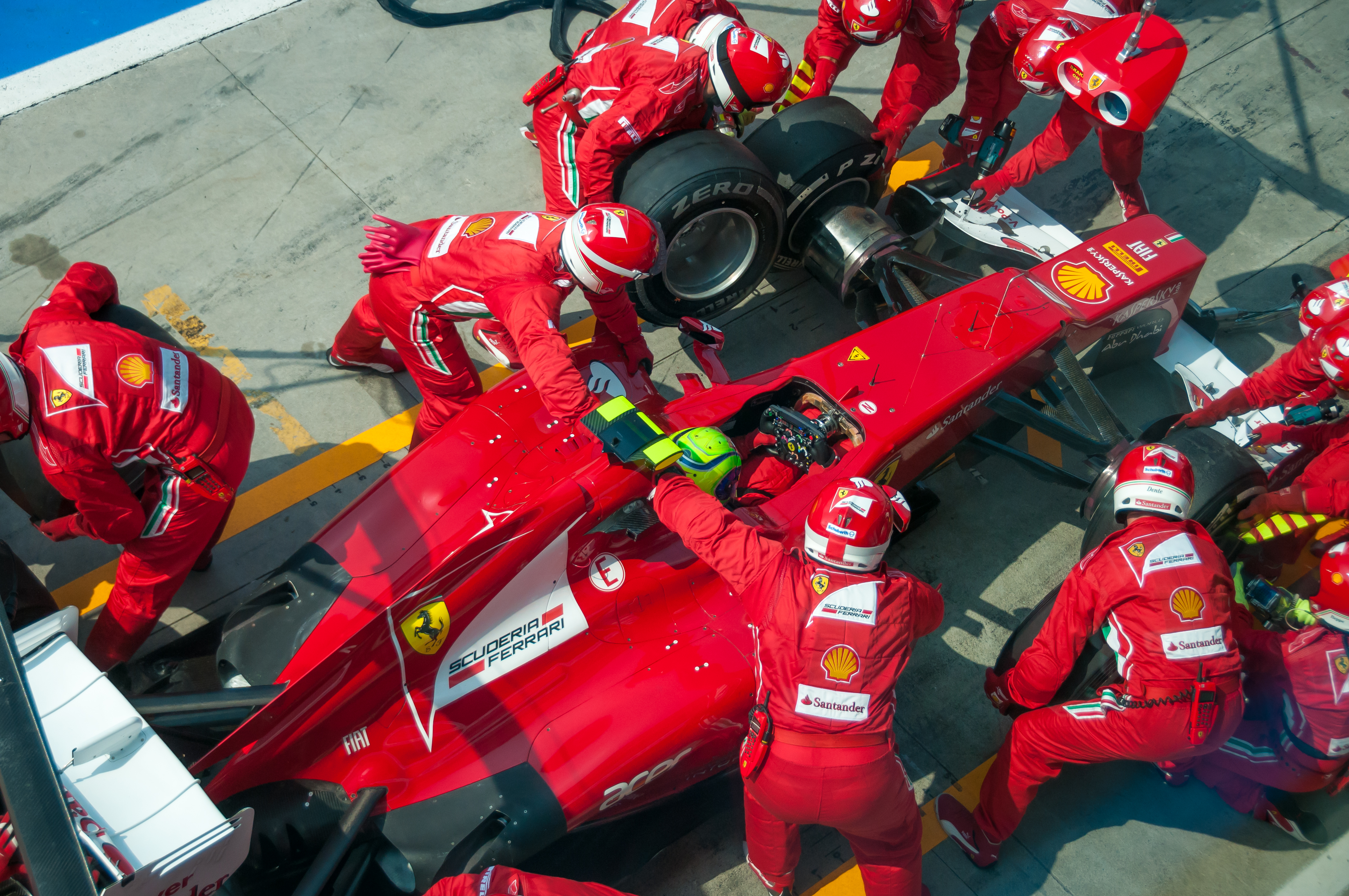 2012 Italian GP - Massa pit