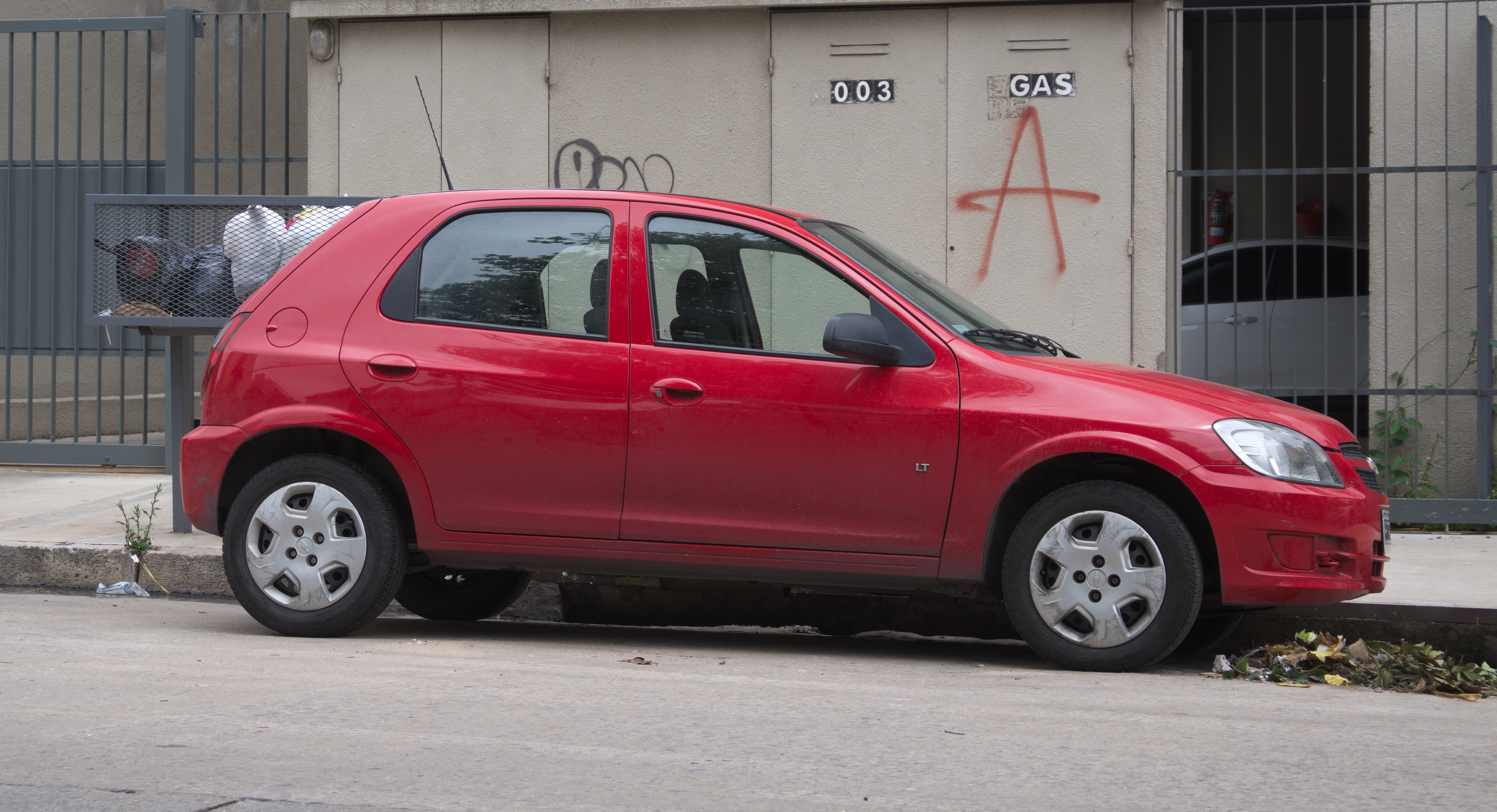 Chevrolet Celta rojoMDP