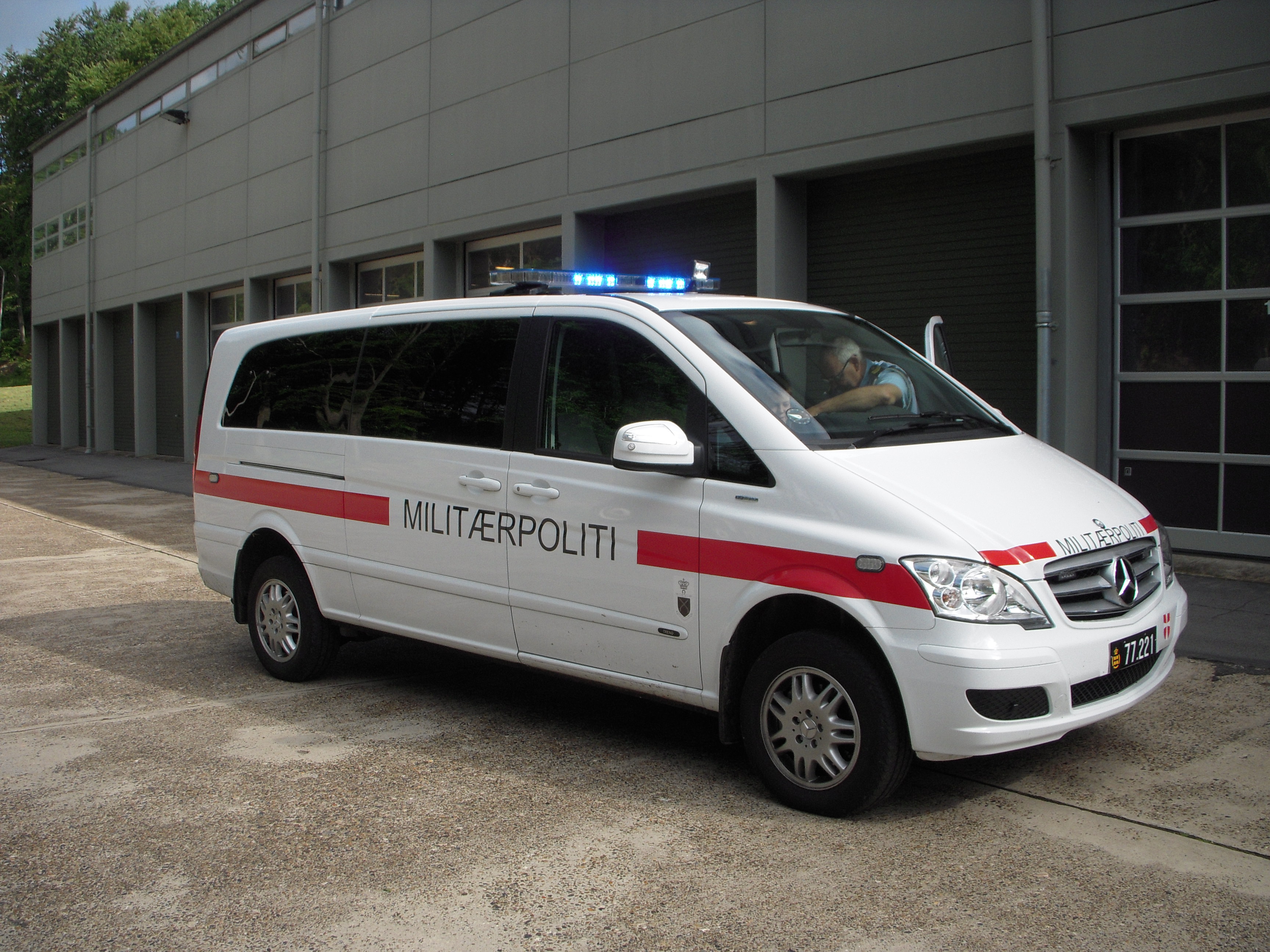 Danish military police Mercedes