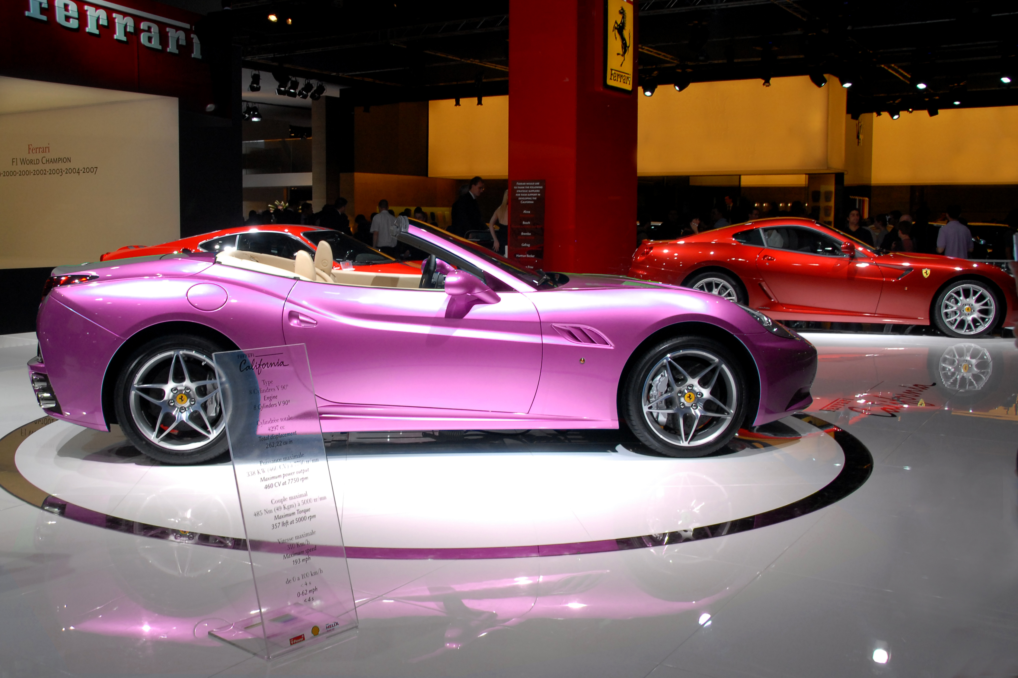 Ferrari California Mondial 2008 rose