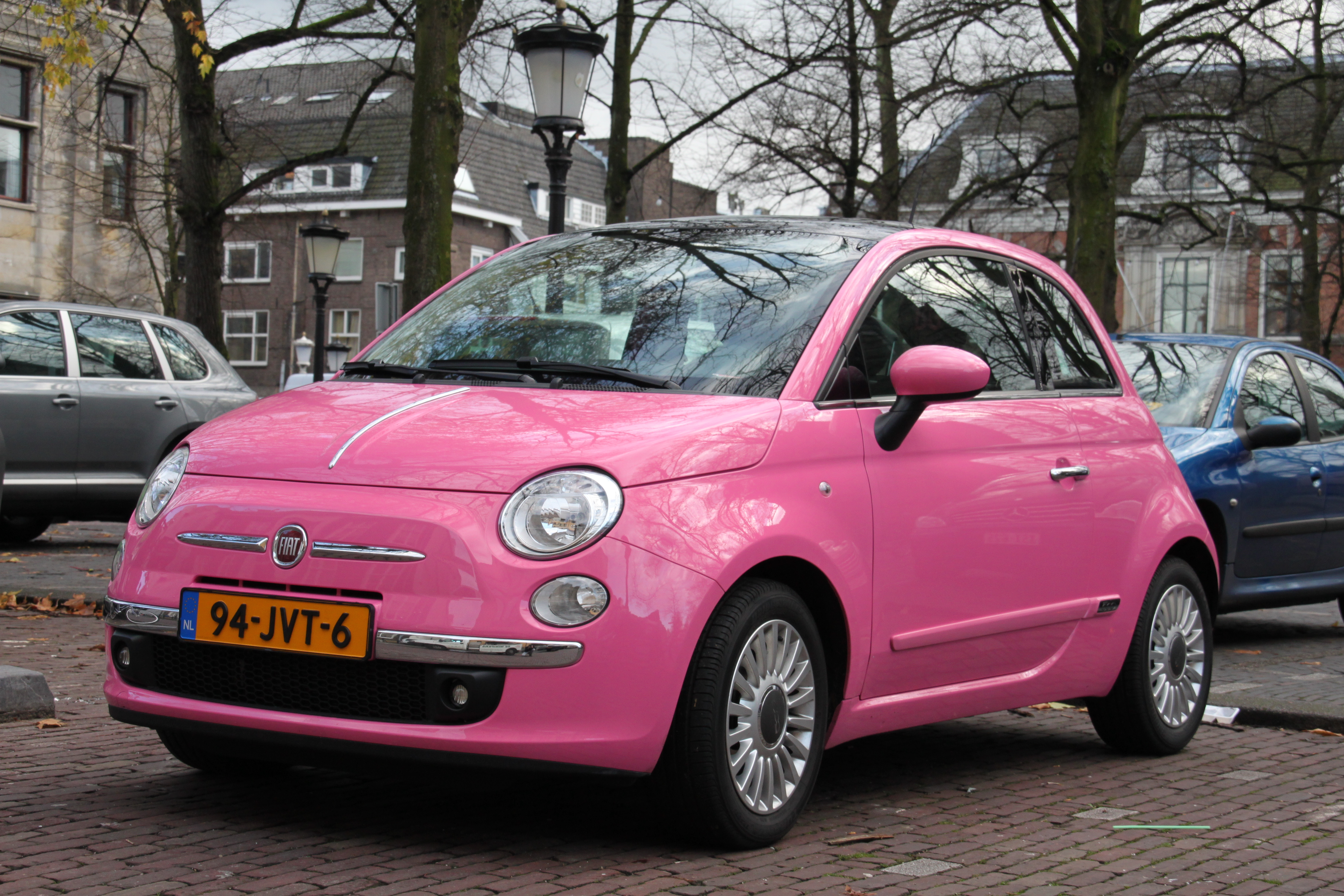 Fiat 500 Roze