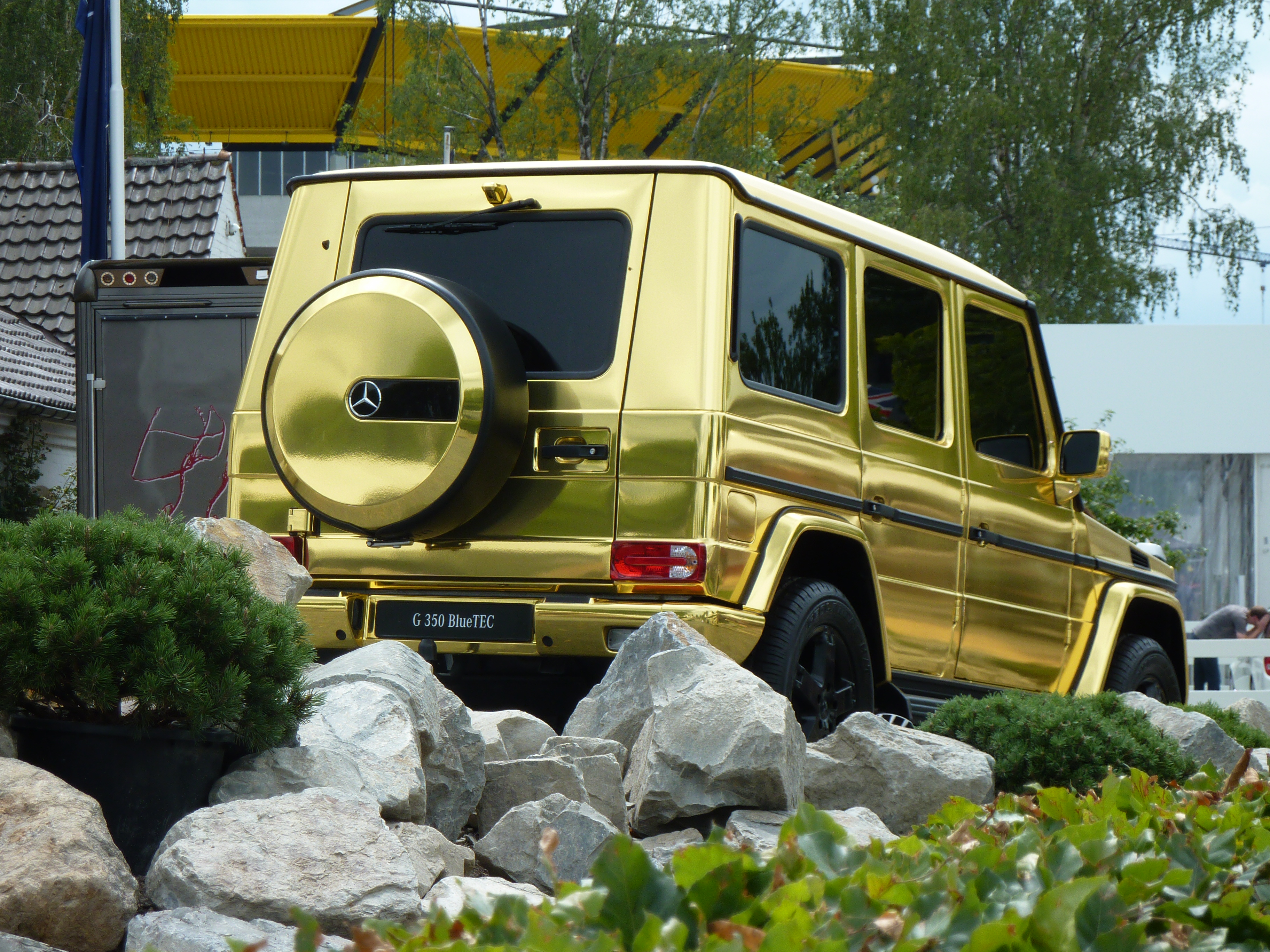 G 350 BlueTEC in Goldlackfoliendesign 1