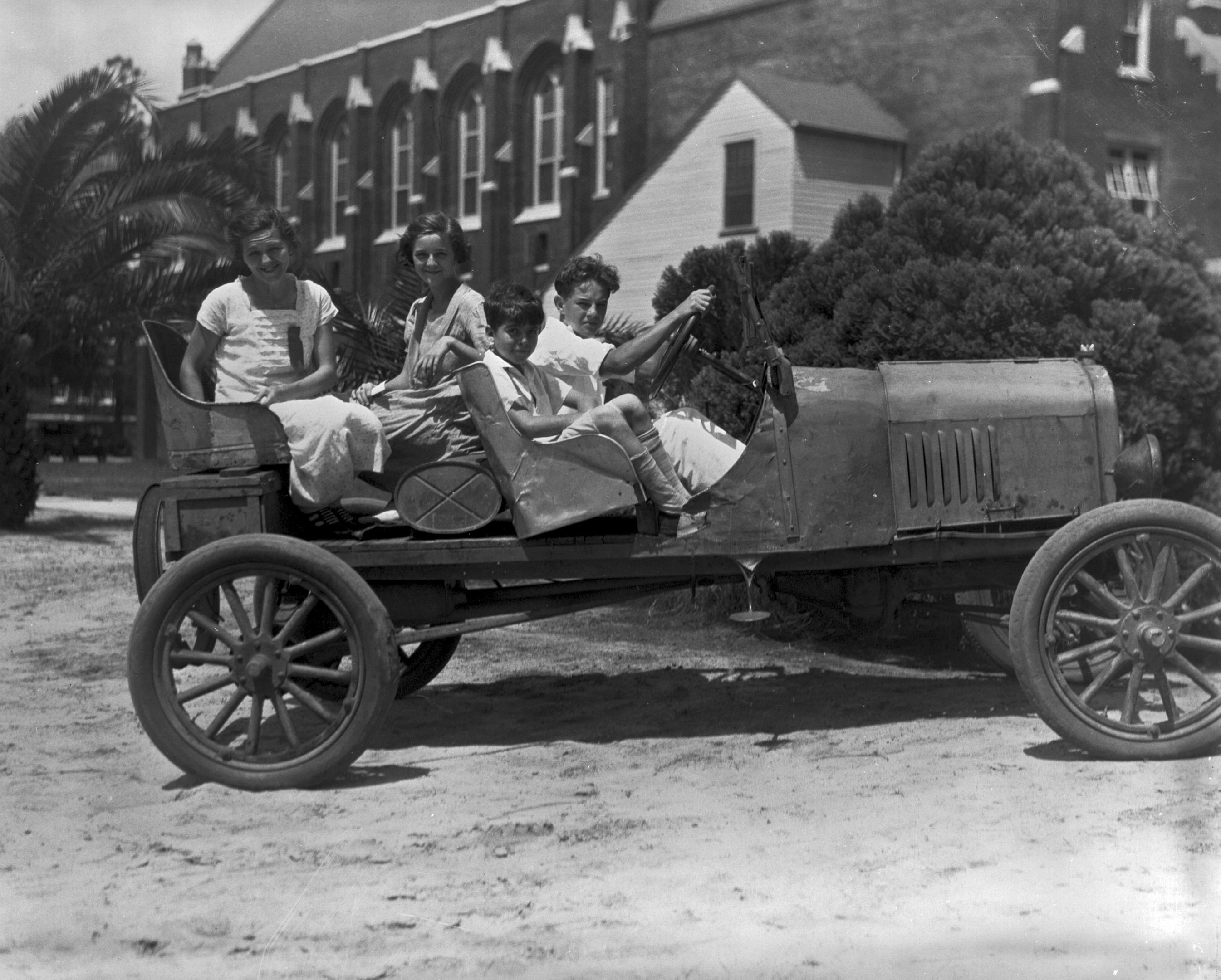 Historic University Auditorium and Car