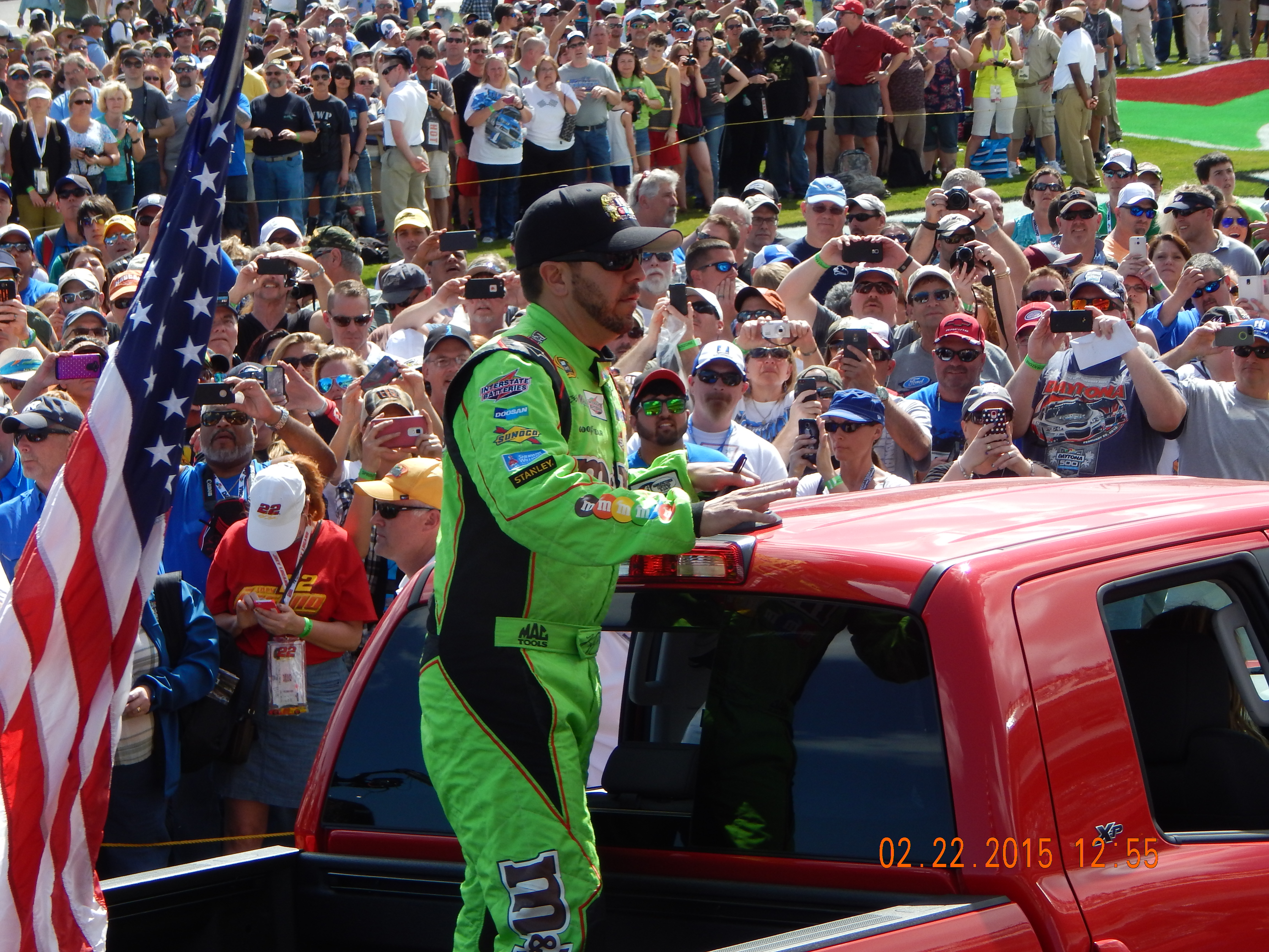 Matt Crafton at driver introductions