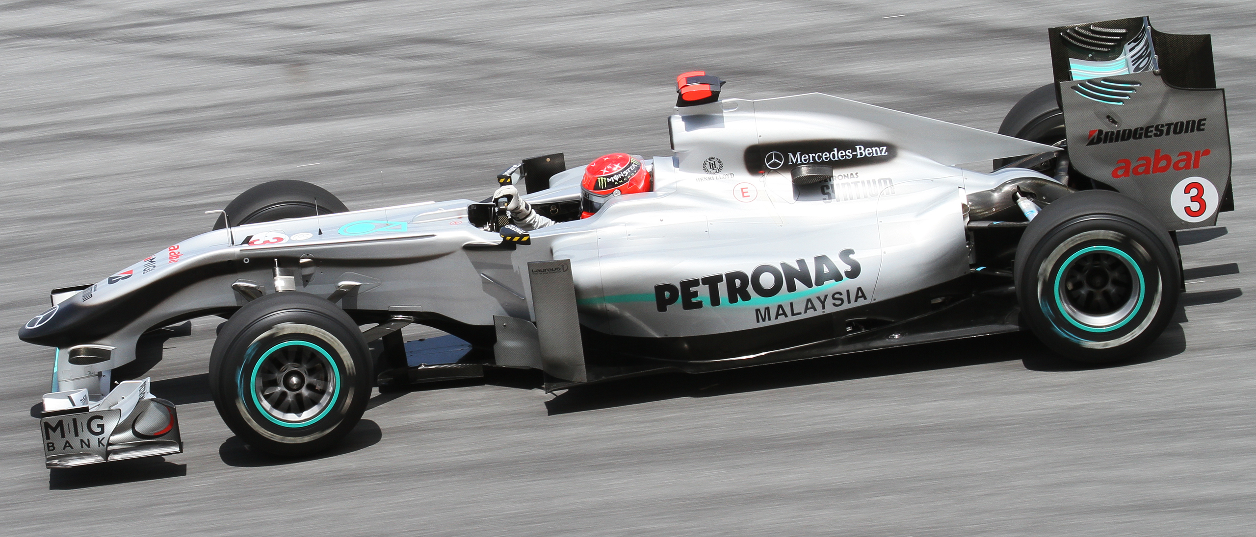 Michael Schumacher 2010 Malaysia 2nd Free Practice