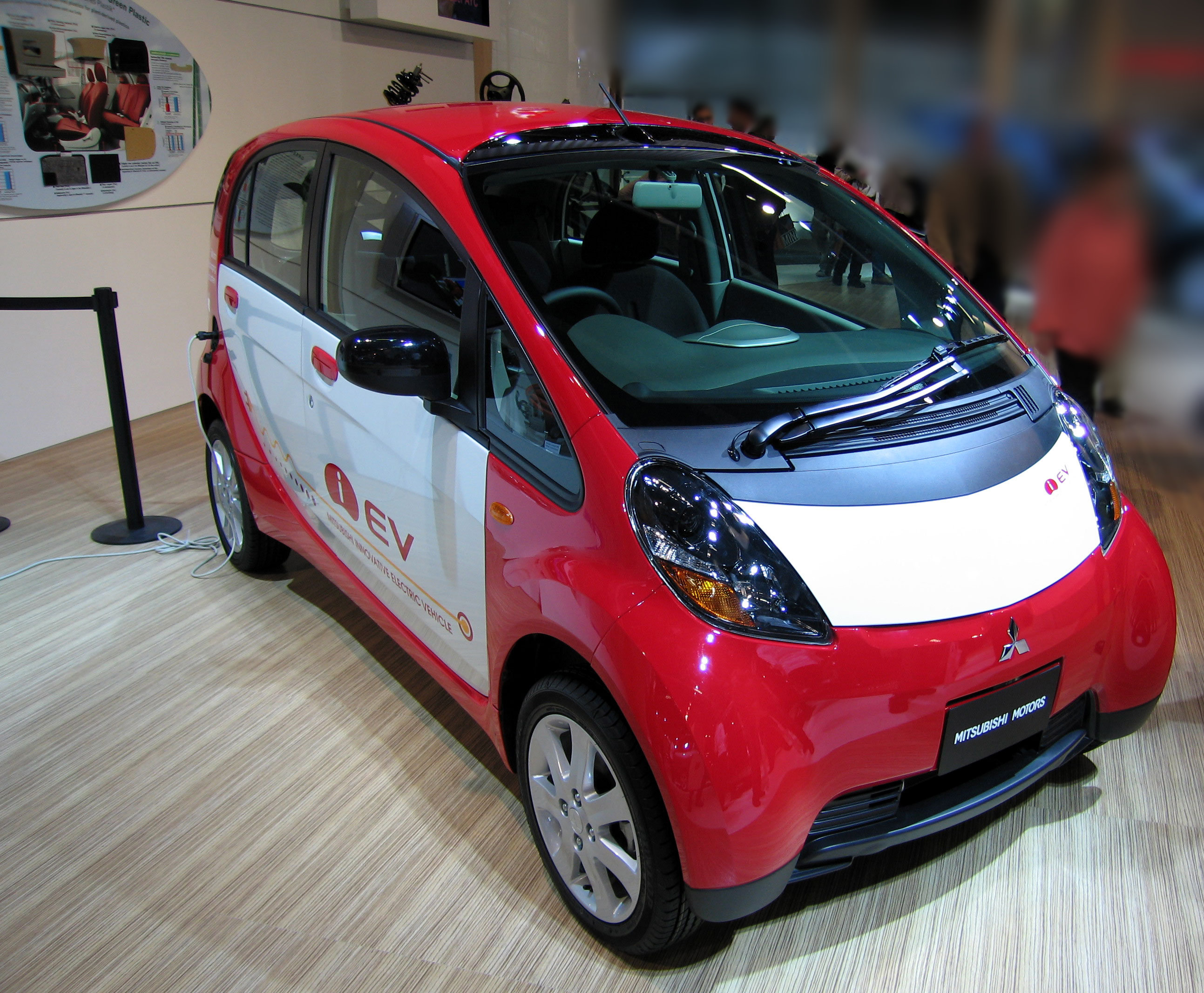 Mitsubishi i MiEV background blurred