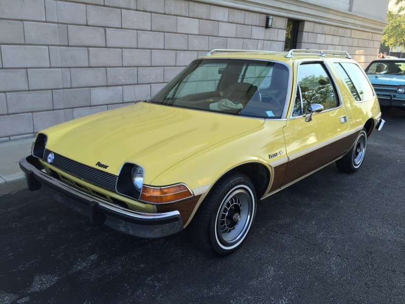1977 AMC Pacer DL wagon AMO 2015 meet in yellow 1of6