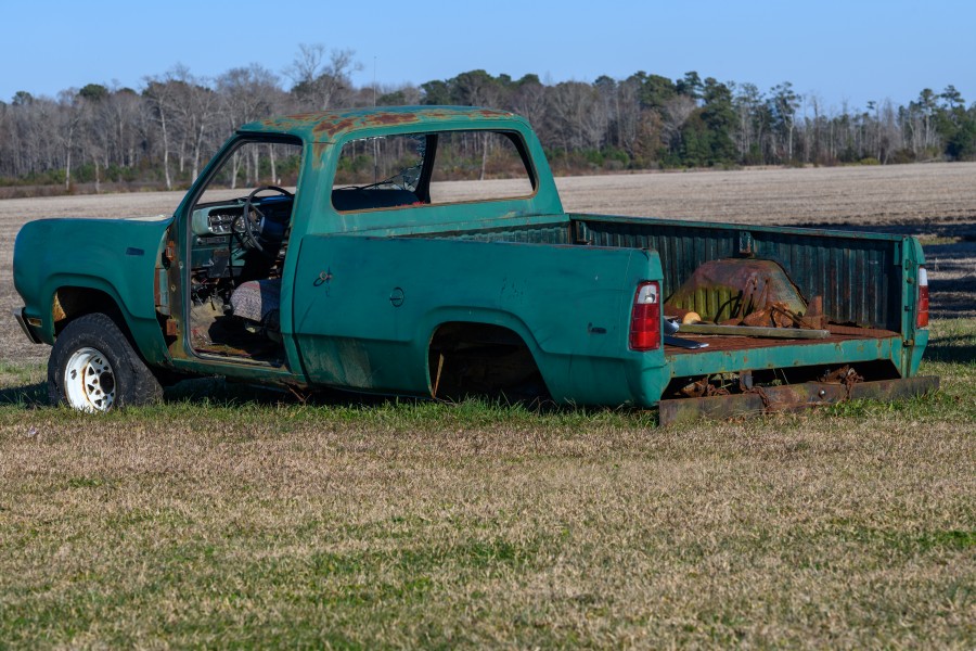 Abandoned pickup at Kelvin A. Lewis farm in Creeds 1