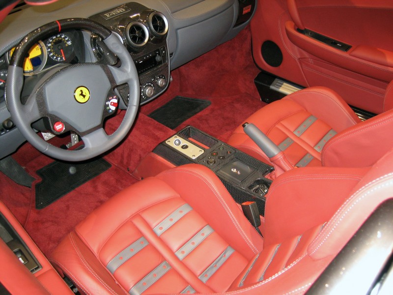 Ferrari F430 interior at 2006 Chicago Auto Show