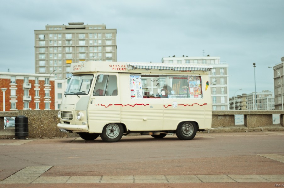 French ice cream truck