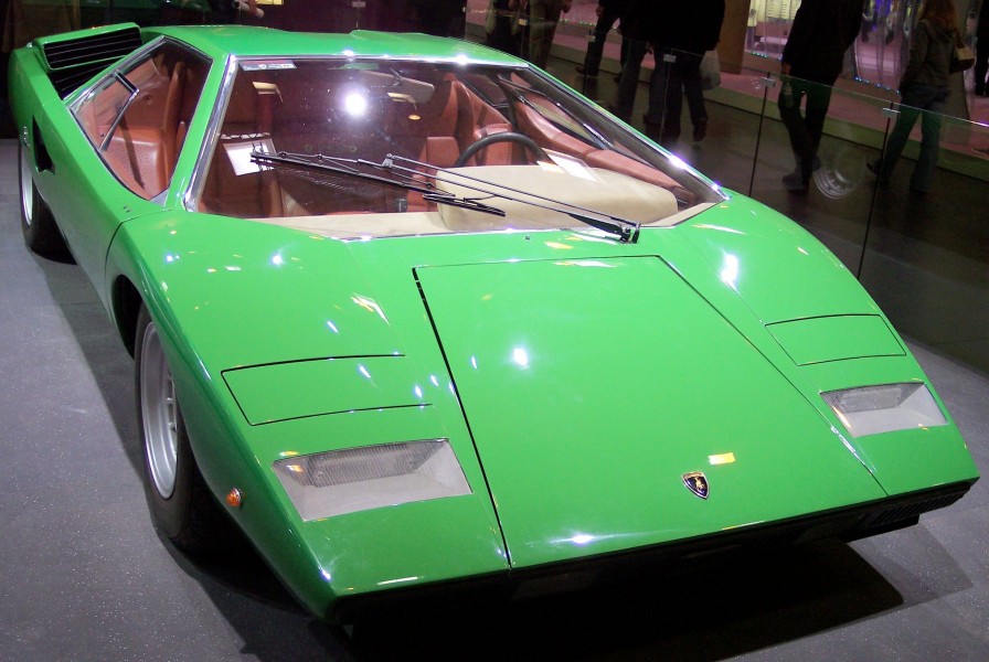 Lamborghini Countach green vr TCE