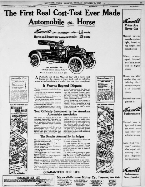 Maxwell-Briscoe Motor ad 1910