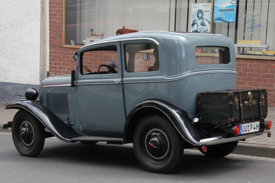 Opel P4, Baujahr 1936, Heck