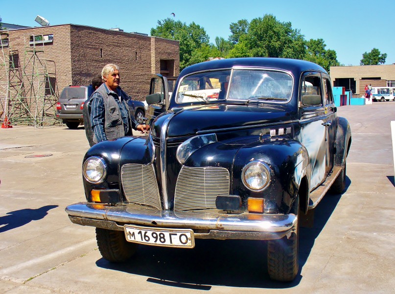 Retro car on exhibition in Nizhny Novgorod