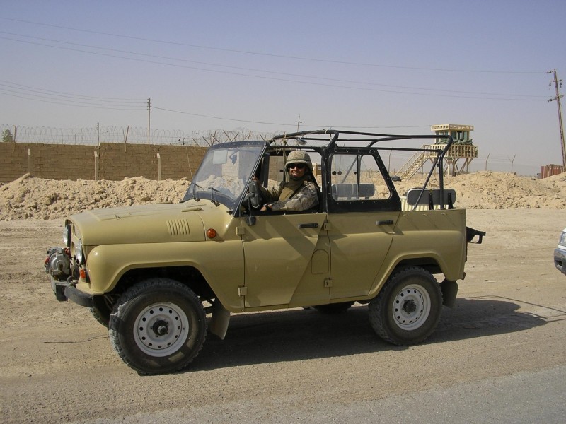 Russian-made vehicle UAZ-469 used by coalition in Iraq