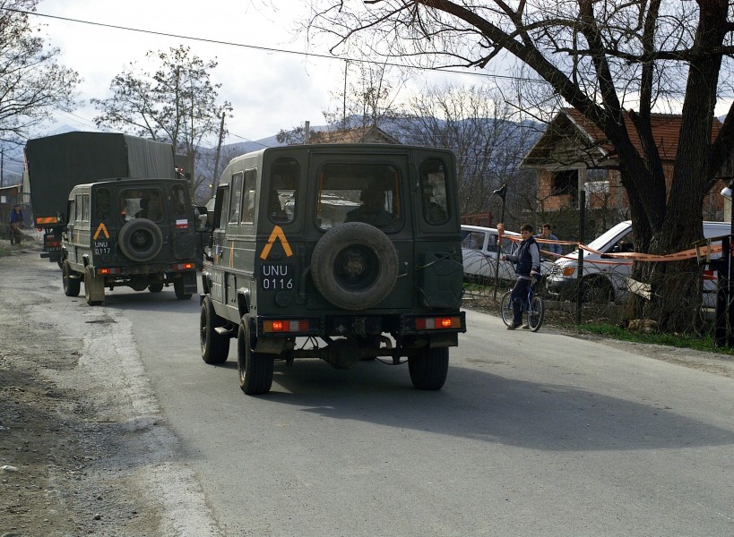 Vehicles from the Polish-Ukrainian Battalion