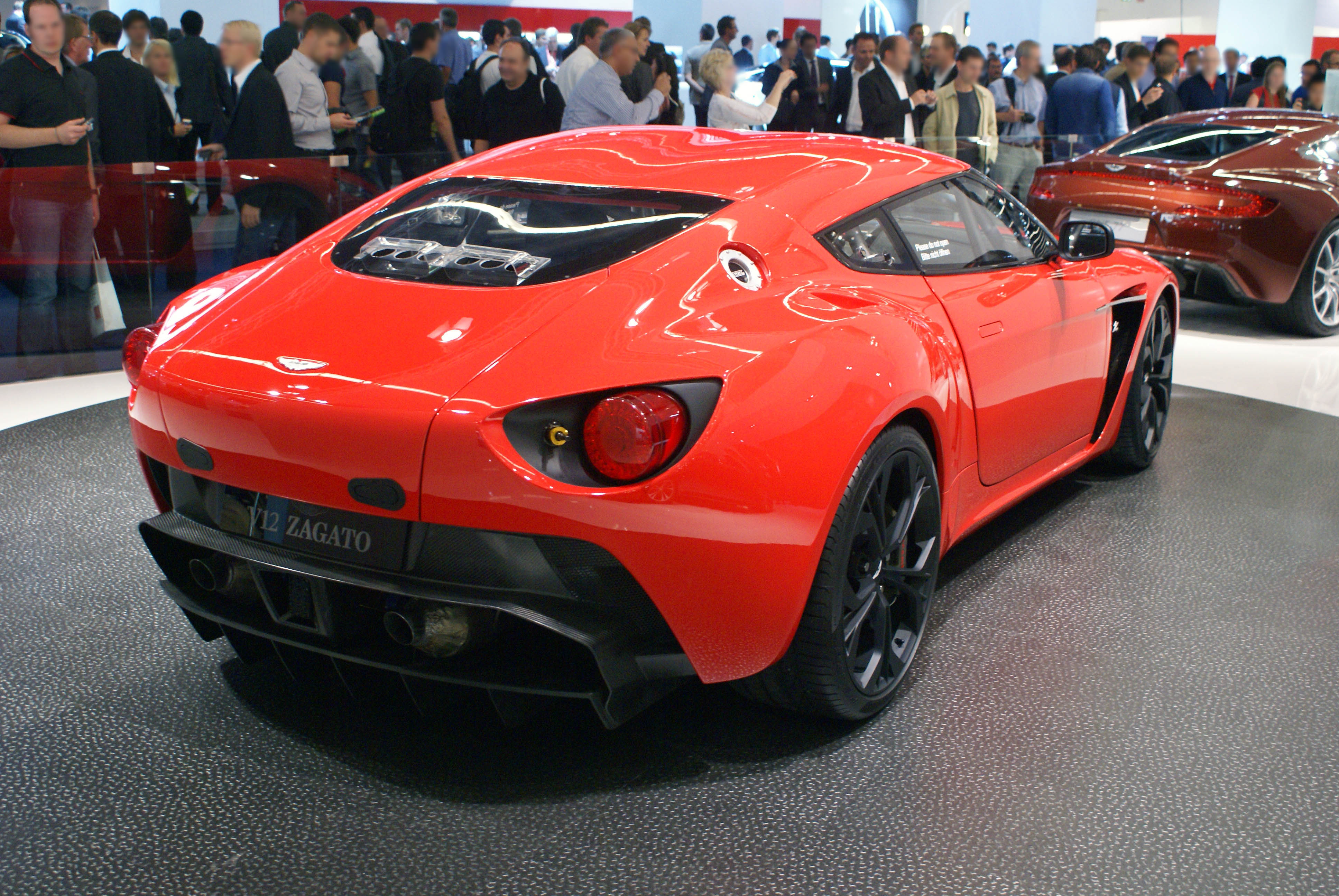 Red Aston Martin V12 Zagato rr IAA 2011