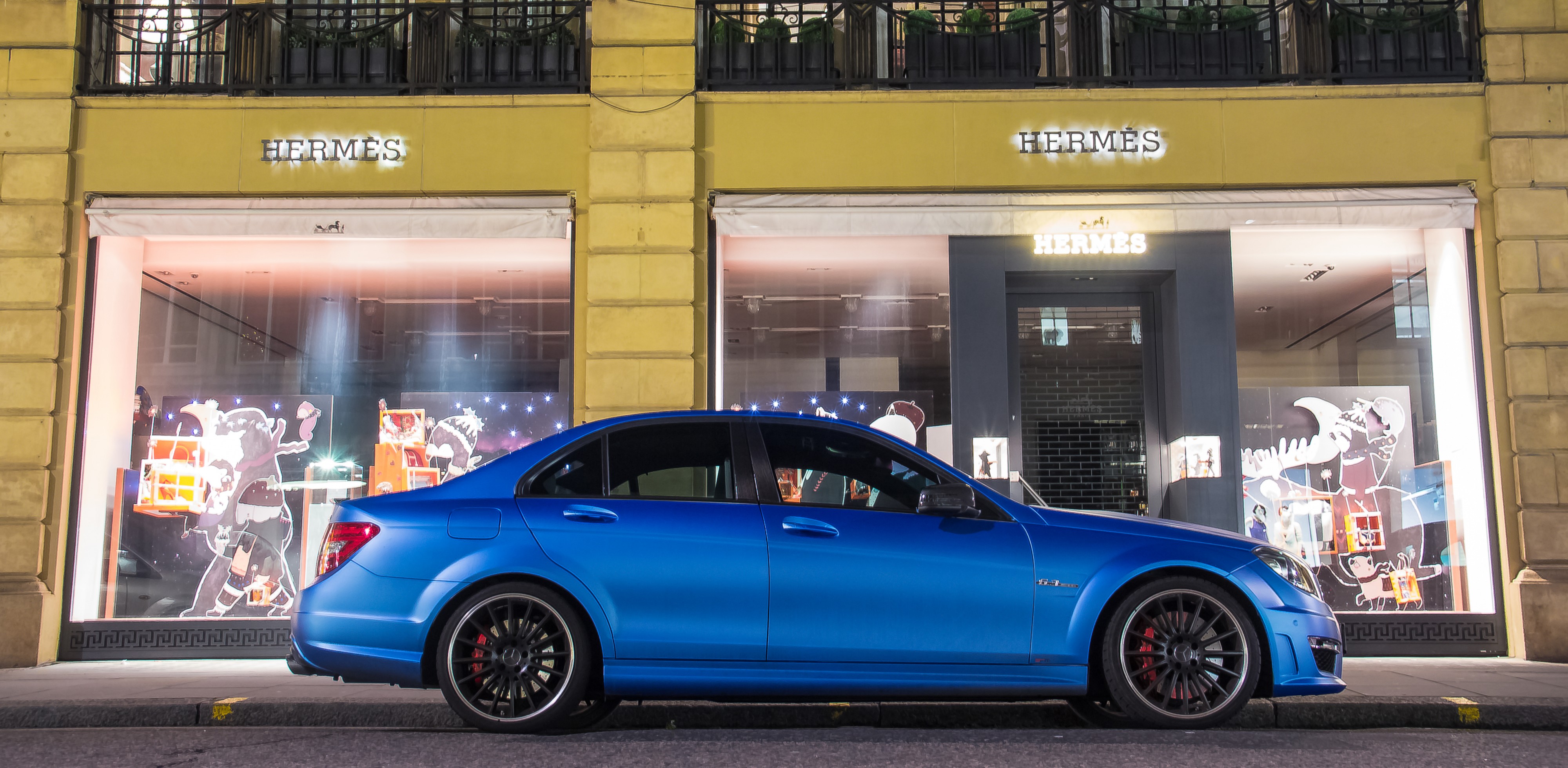 Matte blue Mercedes AMG (8174576272)