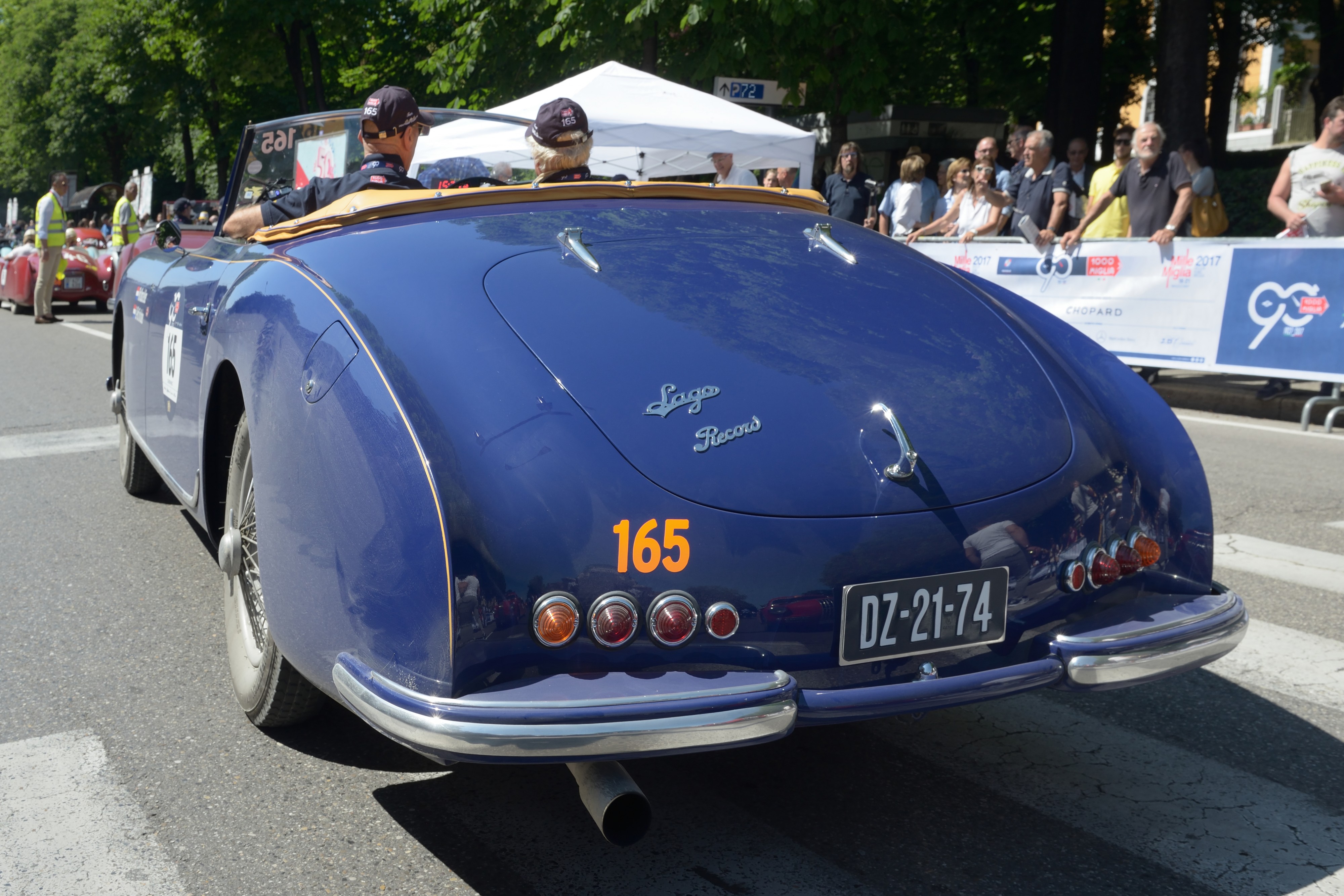Mille Miglia 2017 Talbot Lago T26 1947 posteriore