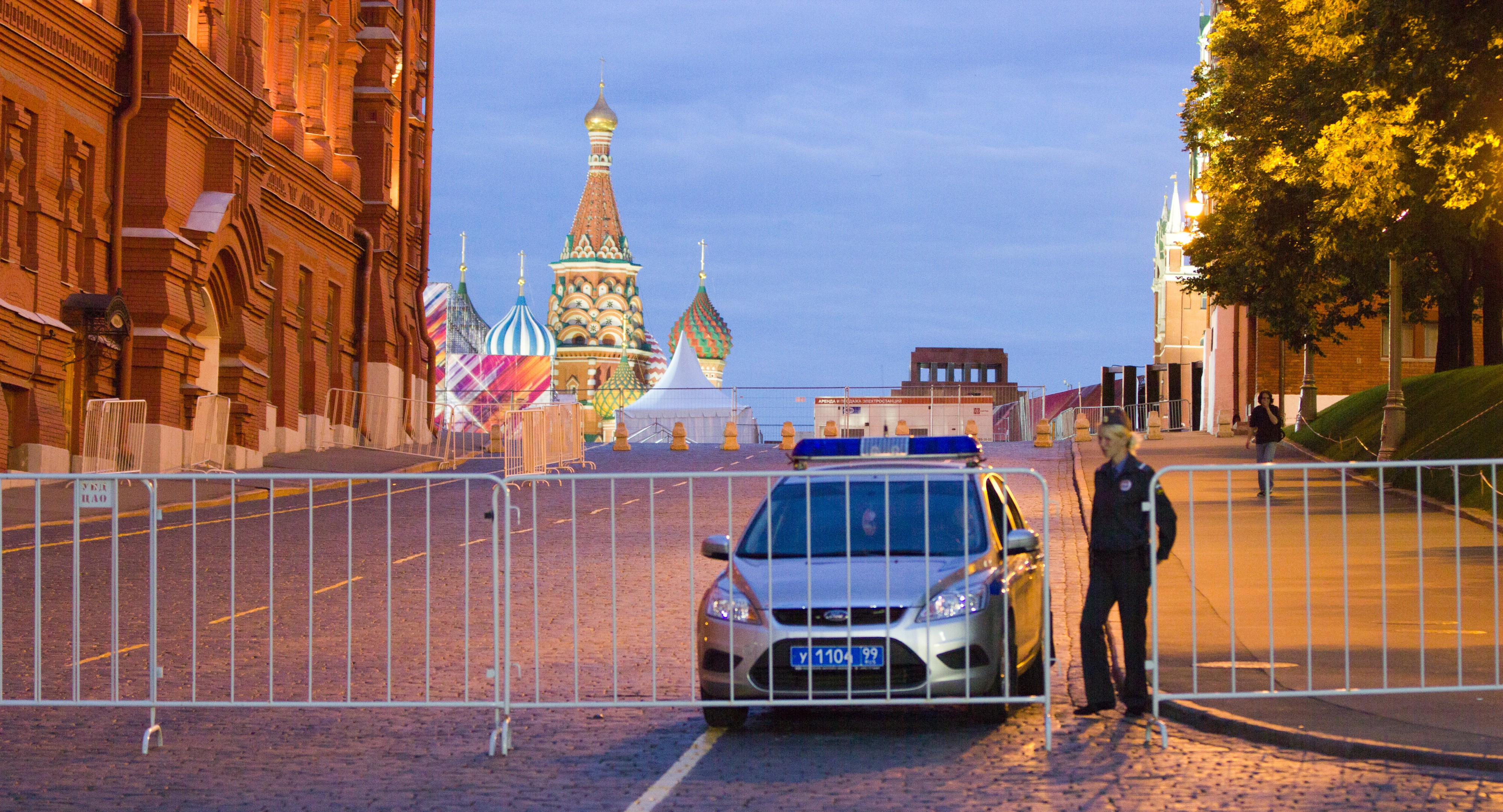Moscow Russia Kremlin closed during protests