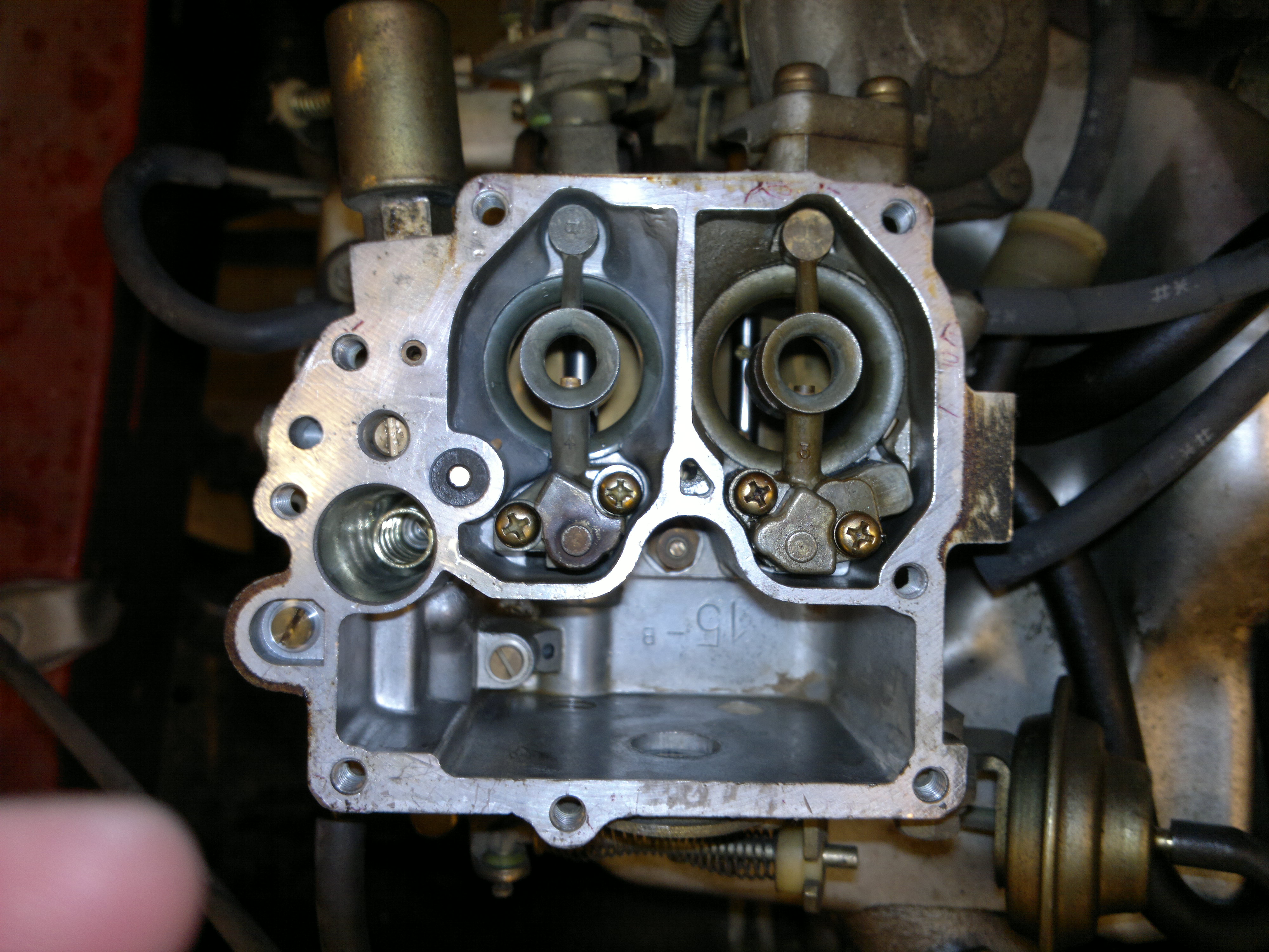 Toyota Tercel carburetor opened
