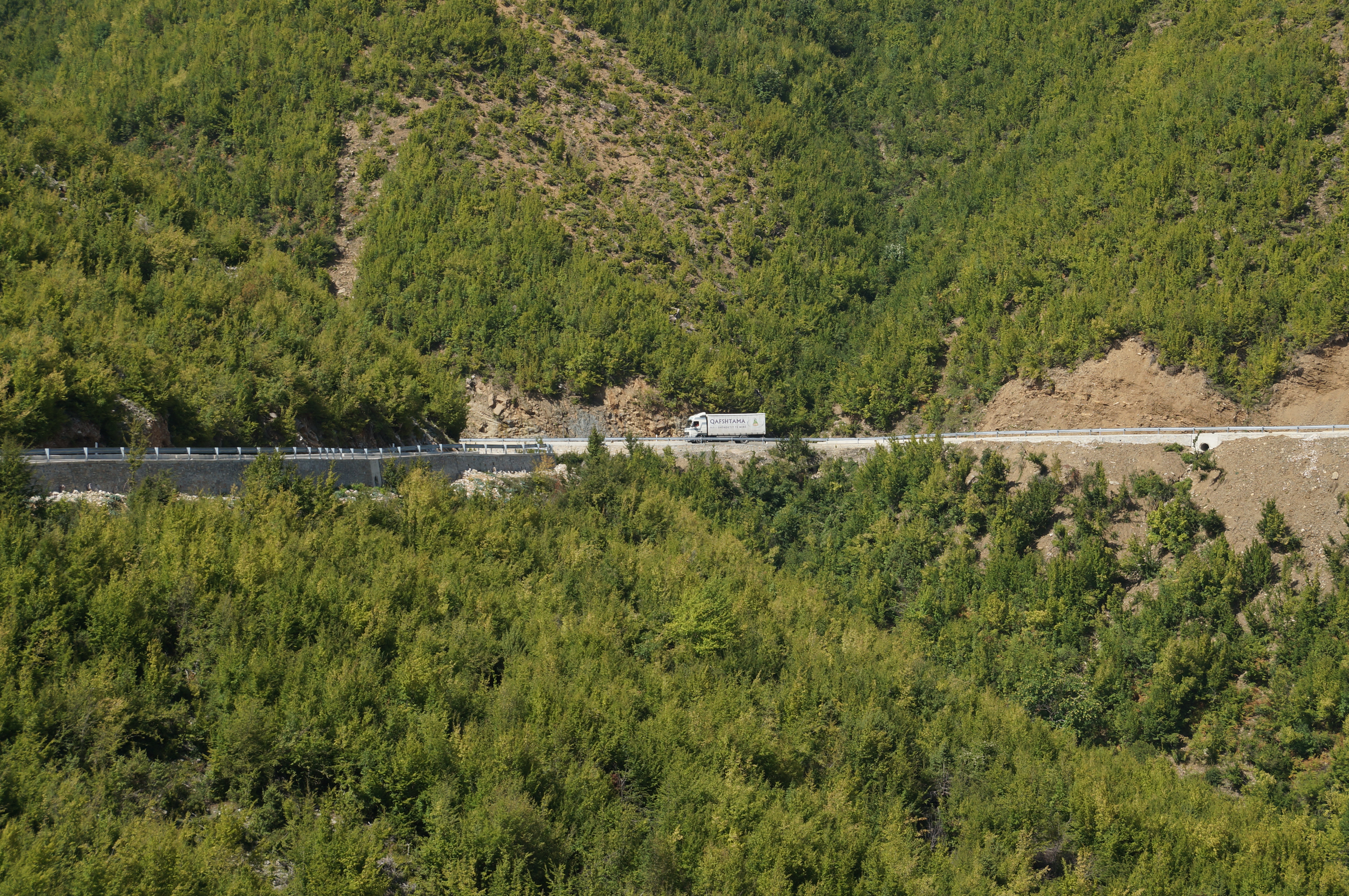 Truck in Qafshtama NP