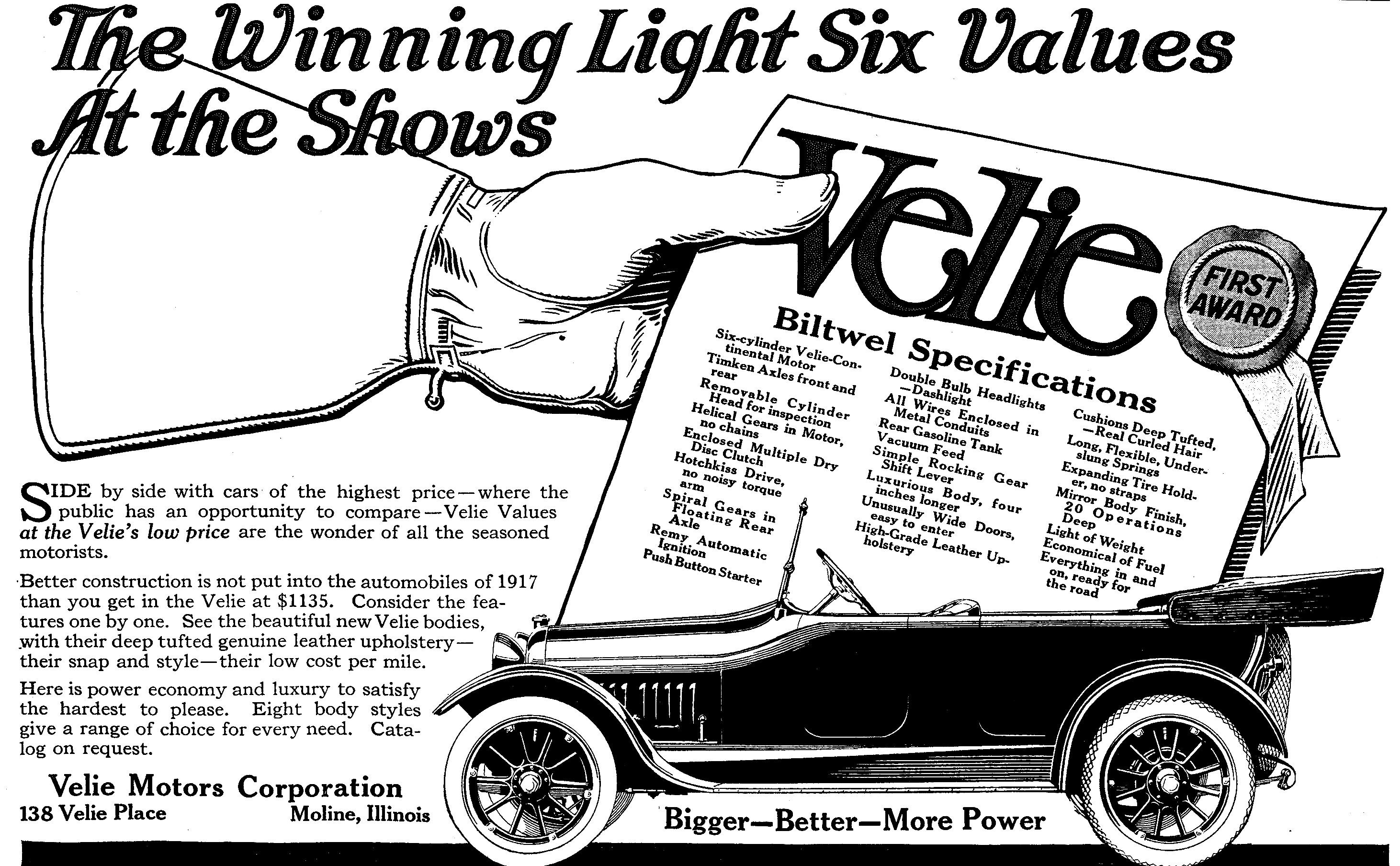 Velie1917WinningLightSixAd