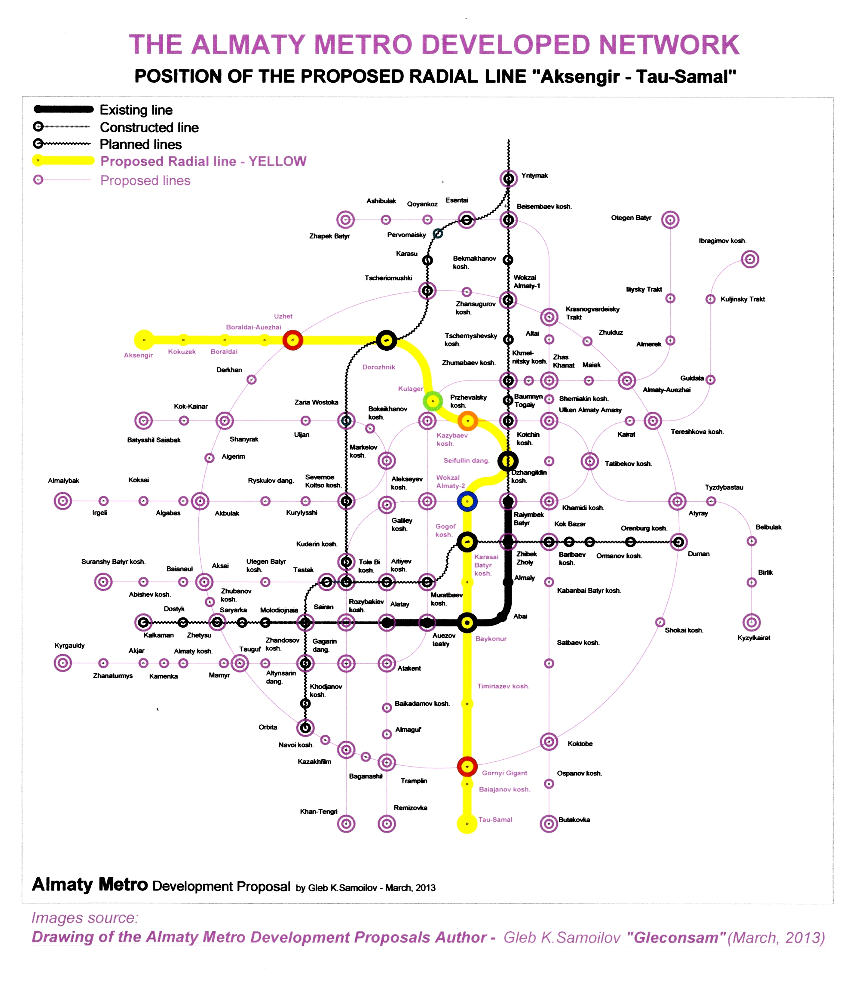THE ALMATY METRO – the proposed Radial Line “Aksengir – Tau-Samal”  