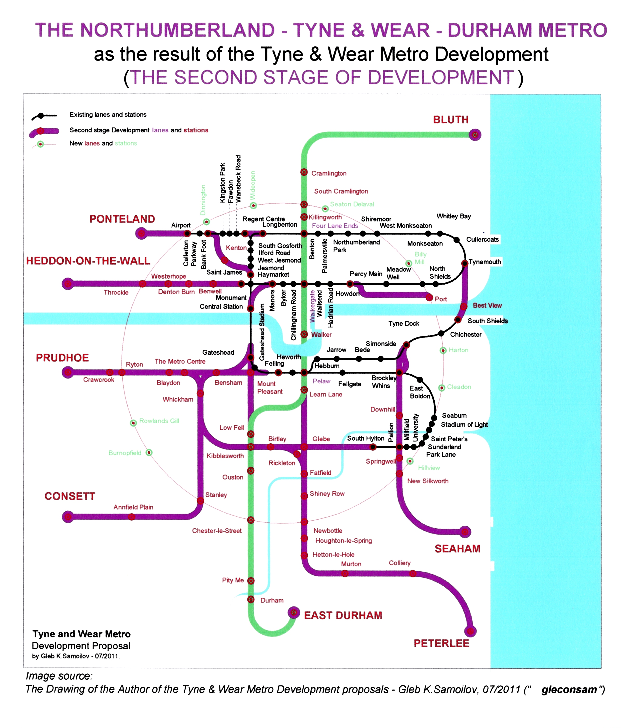 The Northumberland - Tyne&Wear - Durham Metro (THE SECOND STAGE OF DEVELOPMENT))