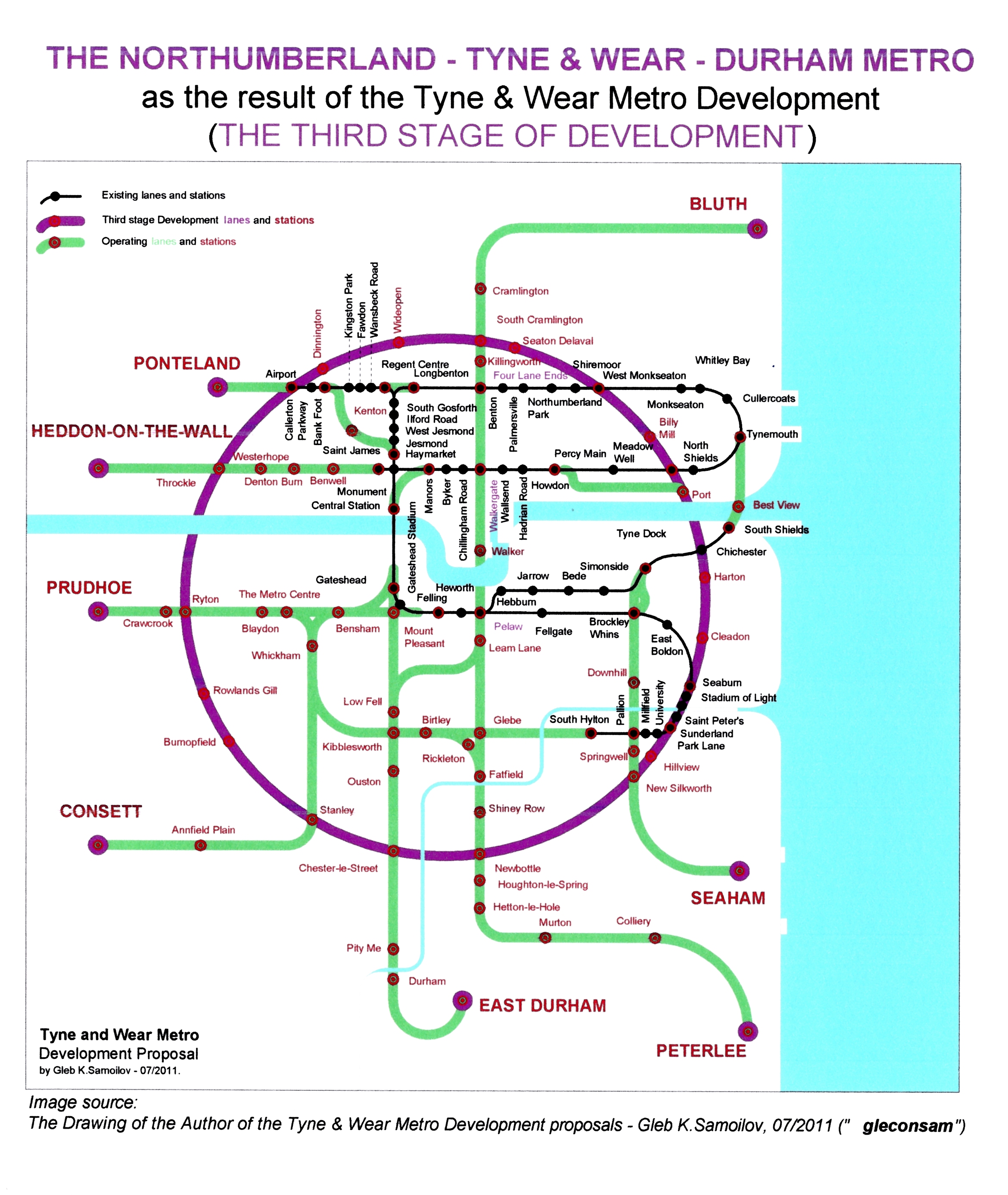 The Northumberland - Tyne&Wear - Durham Metro (THE THIRD STAGE OF DEVELOPMENT)