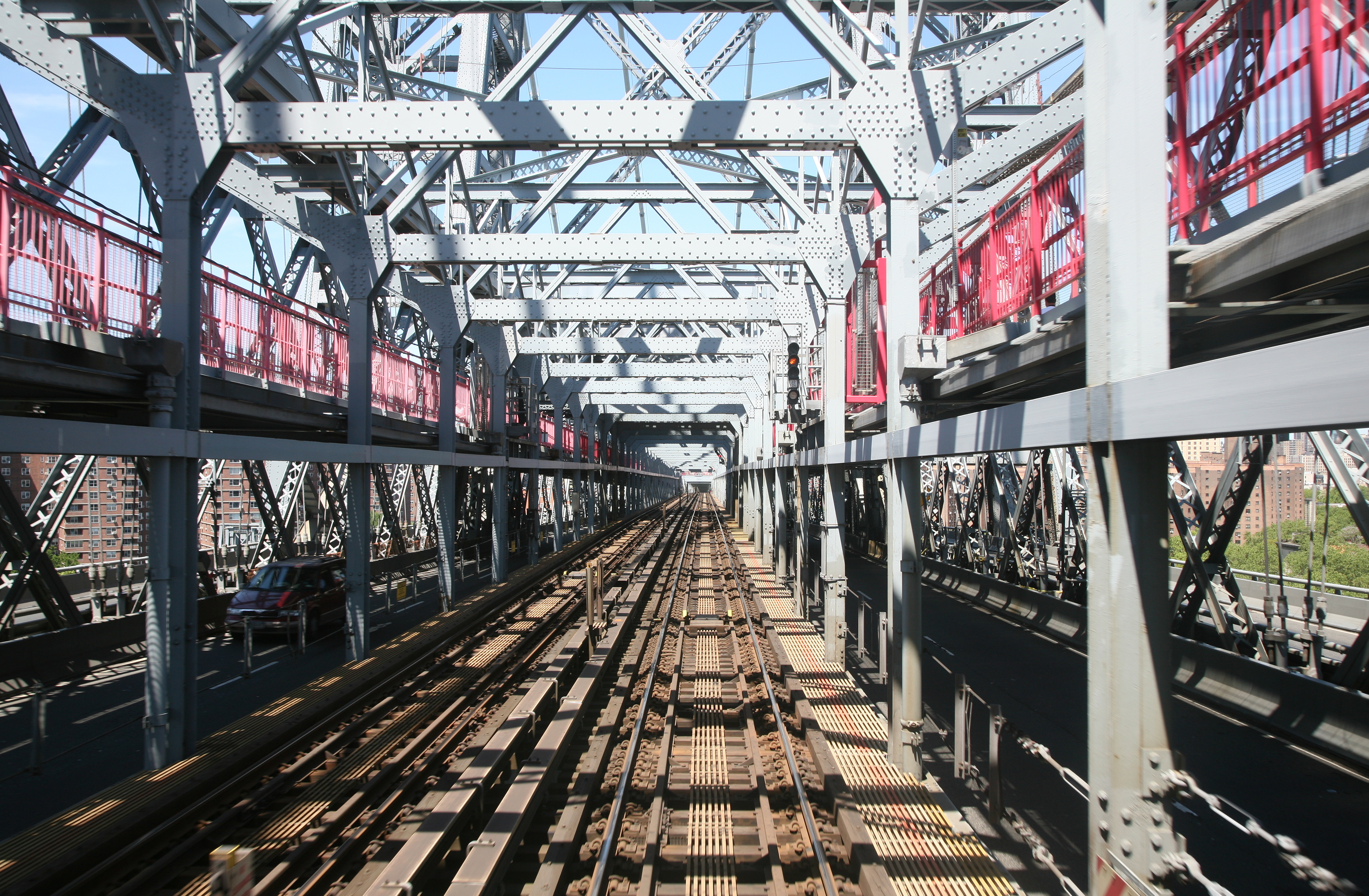NYC Williamsburg Bridge tracks