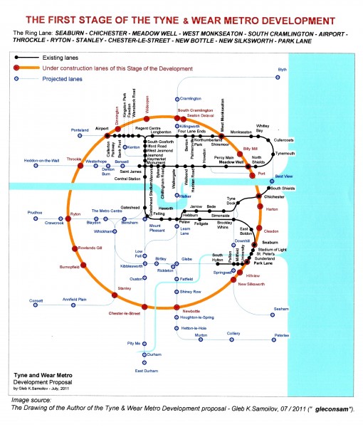 The Tyne and Wear Metro - the First stage of the New Development