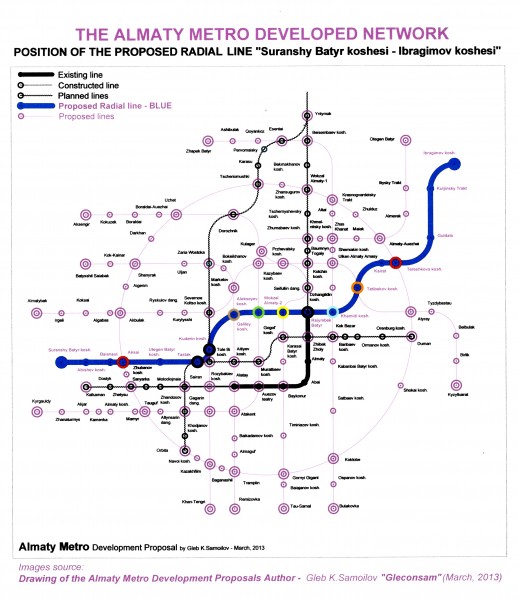 THE ALMATY METRO – the proposed Radial Line “Suranshy Batyr koshesi – Ibragimov koshesi”  