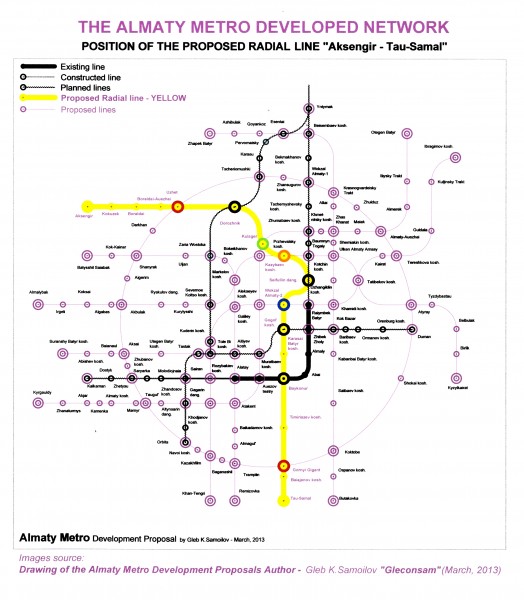THE ALMATY METRO – the proposed Radial Line “Aksengir – Tau-Samal”  