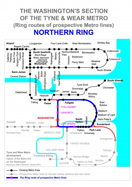 THE NORTHERN RING - Ring route of prospective Tyne and Wear Metro lines at the Washington’s section 