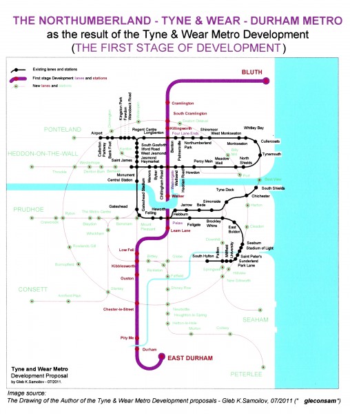 The Northumberland - Tyne&Wear - Durham Metro (THE FIRST STAGE OF DEVELOPMENT)