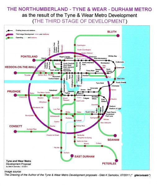The Northumberland - Tyne&Wear - Durham Metro (THE THIRD STAGE OF DEVELOPMENT)