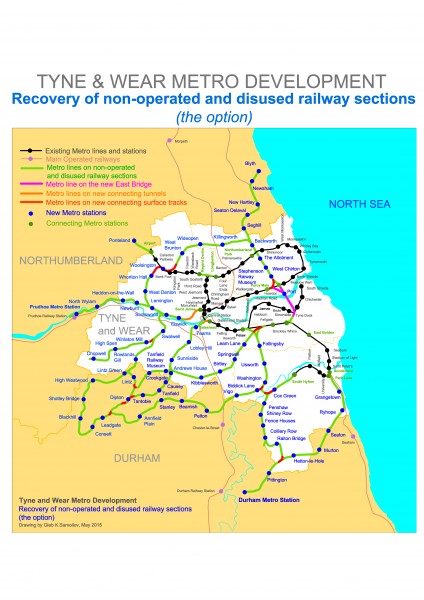 Promising lines of Tyne and Wear Metro