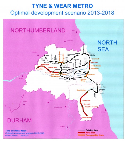 Tyne and Wear Metro - The optimal development scenario 2013-2018
