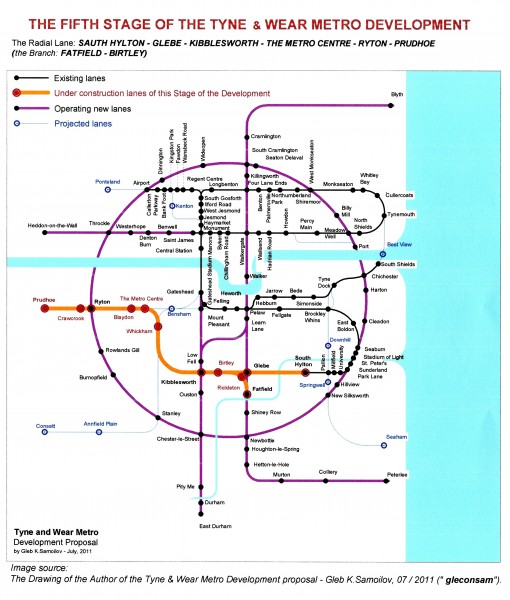 The Tyne and Wear Metro - the Fifth stage of New Development