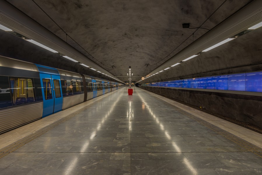 Bagarmossen metro station January 2015 01
