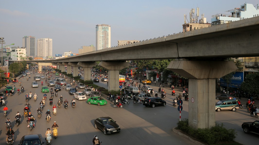 Hanoi metro L2 construction
