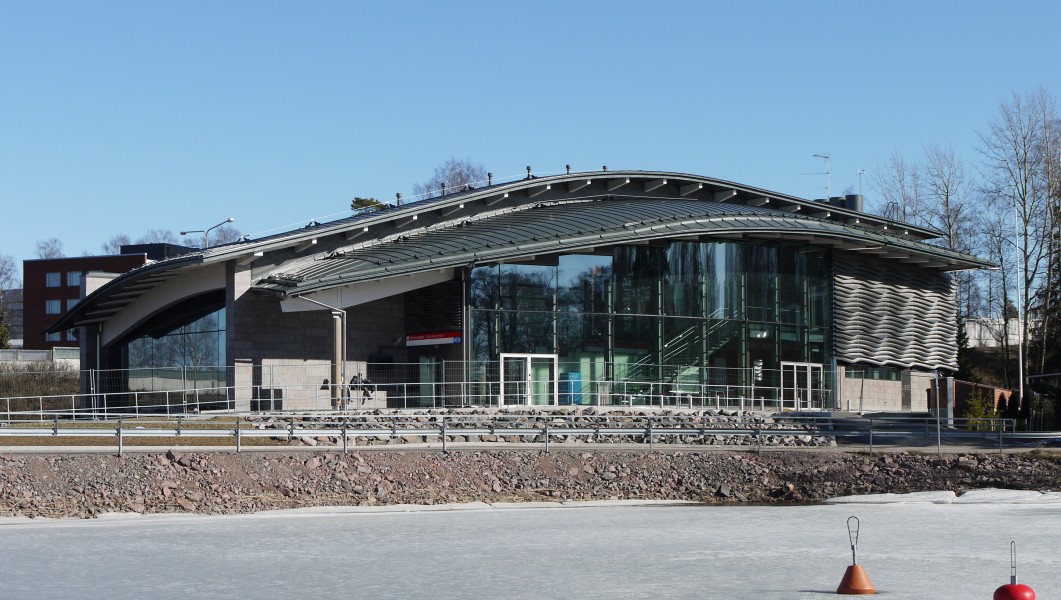 Koivusaari metro station entrance (Mar 2017)