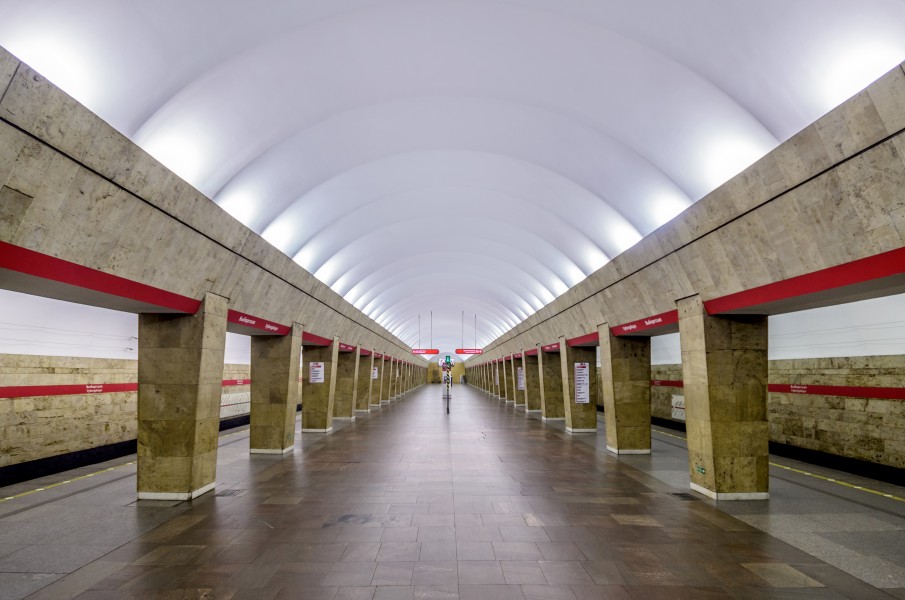 Metro SPB Line1 Vyborgskaya Central Hall