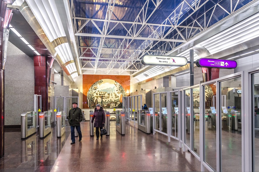 Metro SPB Line5 Bukharestskaya vestibule