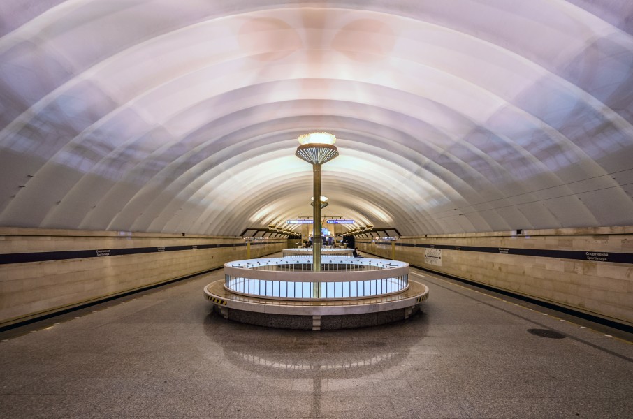 Metro SPB Line5 Sportivnaya Upper Hall
